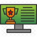 Online Learning Graduation Icon