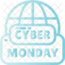 Online Cyber Monday Shopping Icon