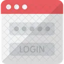 Online Account User Login Web Login Screen Icon
