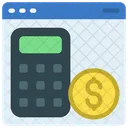 Online Accounting Online Calculation Online Icon
