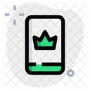 Online Achievement Crown King Icon