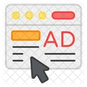 Online Ad Web Ad Online Advertising Icon