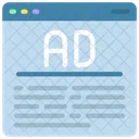 Online Ad Ad Copy Icon