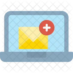 Online Add Mail  Icon