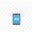 Mobile Advertise Cloud Icon