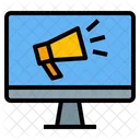 Ads Online Megaphone Business Advertising Marketing Growth Icon