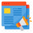 Advertisment Browser Online Icon