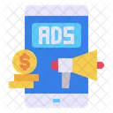 Mobile Ads Online Icon