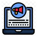 Online Advertising Digital Laptop Icon