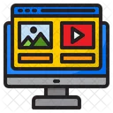 Online Advertising Picrure Content Icon
