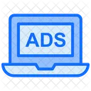 Online Advertising Banner Laptop Icon