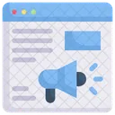 Internet Marketing Advertising Website Icon