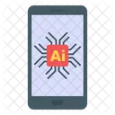 Artificial Intelligence Mobile Ai Online Ai Icon