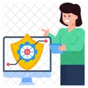 Cybersecurity Online Ai Security Ai Protection Icon