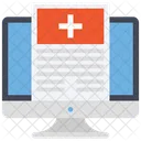Monitor Hospital Records Online Aid Icon
