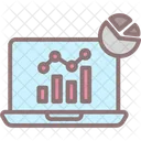 Online Analyse Statische Website Statistische Daten Symbol