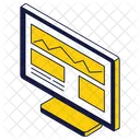 Online Analyse Online Grafik Online Analytik Symbol