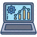 Online Analysebericht Wachstumsbericht Diagrammanalyse Icon