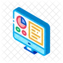 Analytics Computer Screen Icon