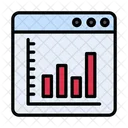 Webpage Report Graph Icon