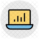 Online Analysis Online Graph Graphic Icon