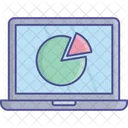 Laptop Analysis Pie Chart Icon