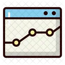 Online Analysis Statistic Graph Icon