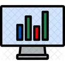 Online Analysis Online Chart Monitor Icon