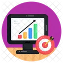 Business Goal Online Analytics Online Analysis Icon