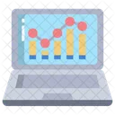 Online Analysis Online Analytics Graph Icon