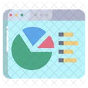 Online Analysis Online Analytics Online Graph Icon