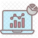 Online Analysis Static Site Statistical Data Icon