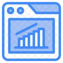 Online Analysis Analytics Browser Icon