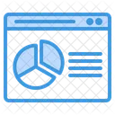 Online Analysis Browser Analysis Graph Icon