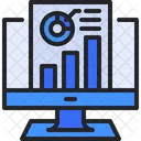 Online Analysis Online Analytics Data Analysis Icon