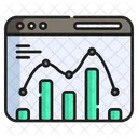 Online Analysis Online Chart Online Graph Icon