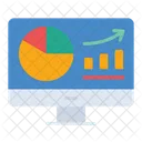 Online Analysis Online Graph Online Analytics Icon