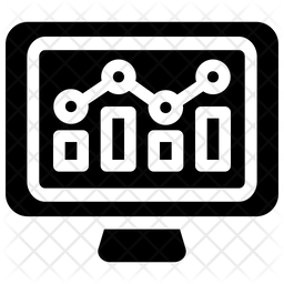 Online Analysis Icon - Download in Glyph Style
