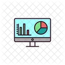 Online Analysis Online Chart Graph Icon