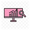 Online Analysis Data Research Icon