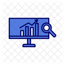 Online Analysis Icon - Download in Colored Outline Style