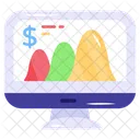 Financial Analysis Online Analysis Financial Data Icon