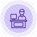 Online Analysis Black Outline Icon Icon