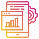 Website Mobile Graph Icon