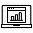 Laptop Website Graph Icon
