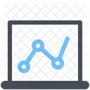 Analytic Chart Laptop Icon