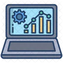 Online Analytic Report Growth Report Graph Analysis Icon