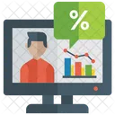 Online Analytics Chart Business Graph Icon