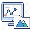 Statistiken Online Analyse Datendiagramm Symbol