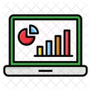 Online Analytics Online Graph Relative Frequency Icon